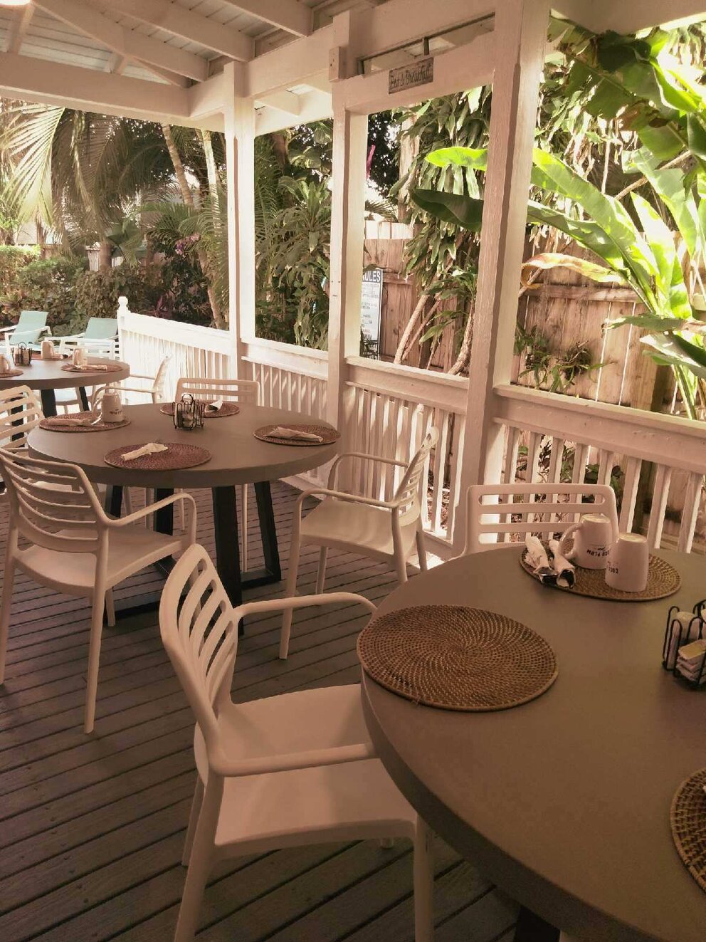 Breakfast dining area