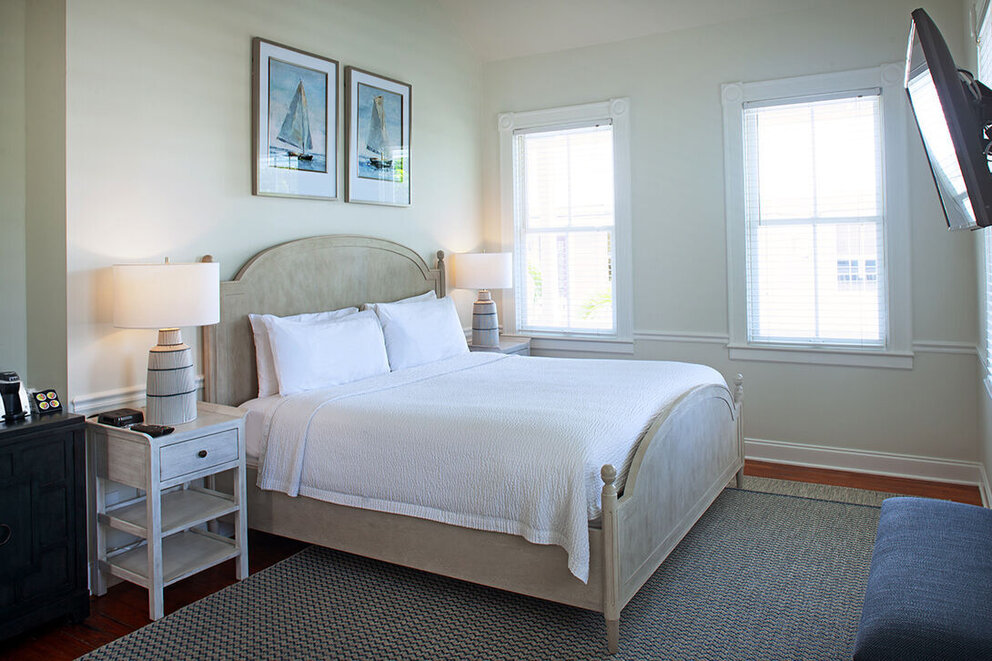 Deluxe King, 2nd floor. Room #5. Balcony facing Whitehead St.